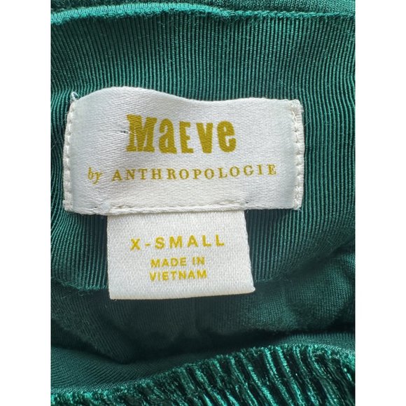 Anthropologie Adrienne Twist-Back Velvet MIDI DRESS XS - Picture 8 of 10